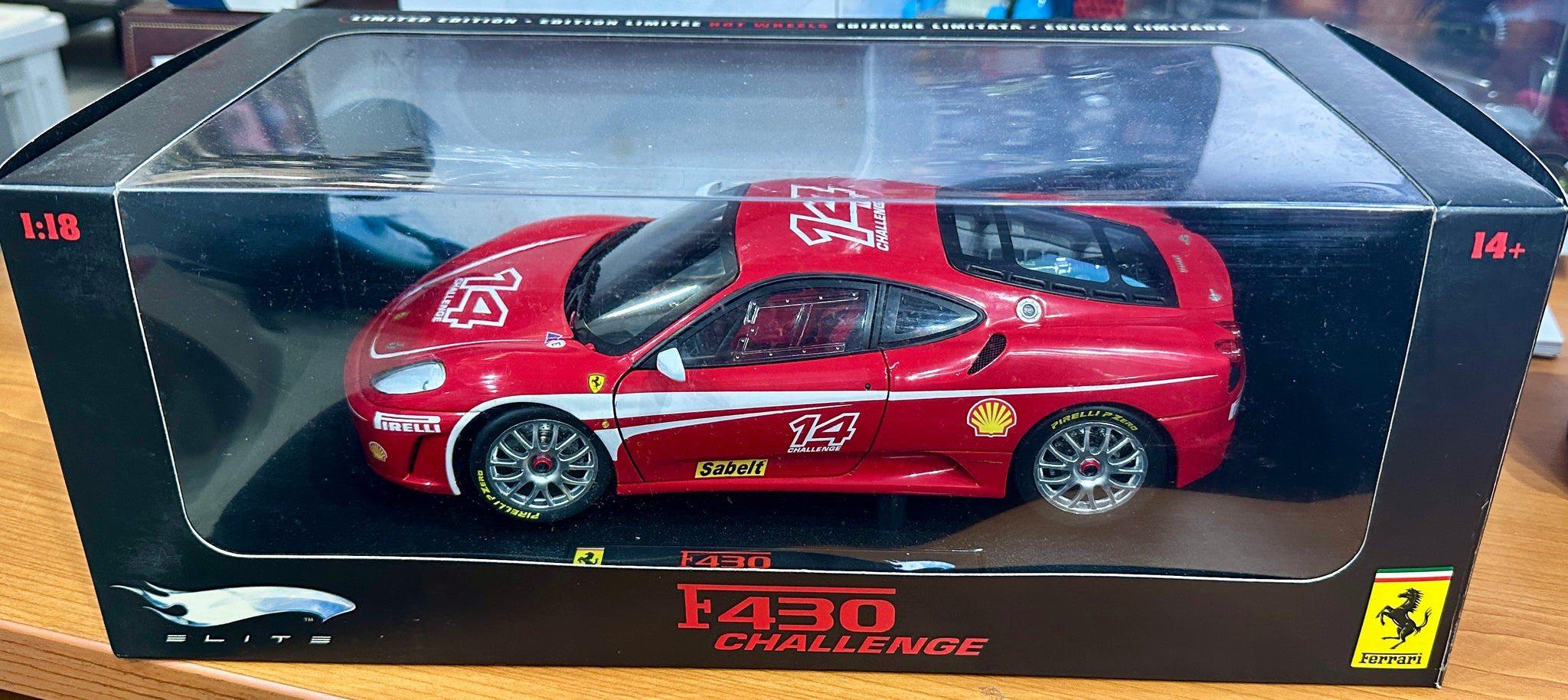 MINICAR RED FERRARI F430 Challenge Hot Wheels Elite 1 18 Opened from MINICAR RED FERRARI F430 Challenge Hot Wheels Elite 1 18 Opened from