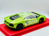 1:18 Lamborghini Aventador LP700-4 -- Green -- AUTOart in Display Case