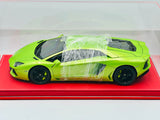 1:18 Lamborghini Aventador LP700-4 -- Green -- AUTOart in Display Case