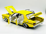 1:18 Ford XY Falcon Street Machine -- "Hazard" Neon Yellow -- Biante/AUTOart