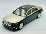 1:18 Mercedes Maybach S650 2018 - Aragonite Silver/Blue Metallic -- Norev Dealer