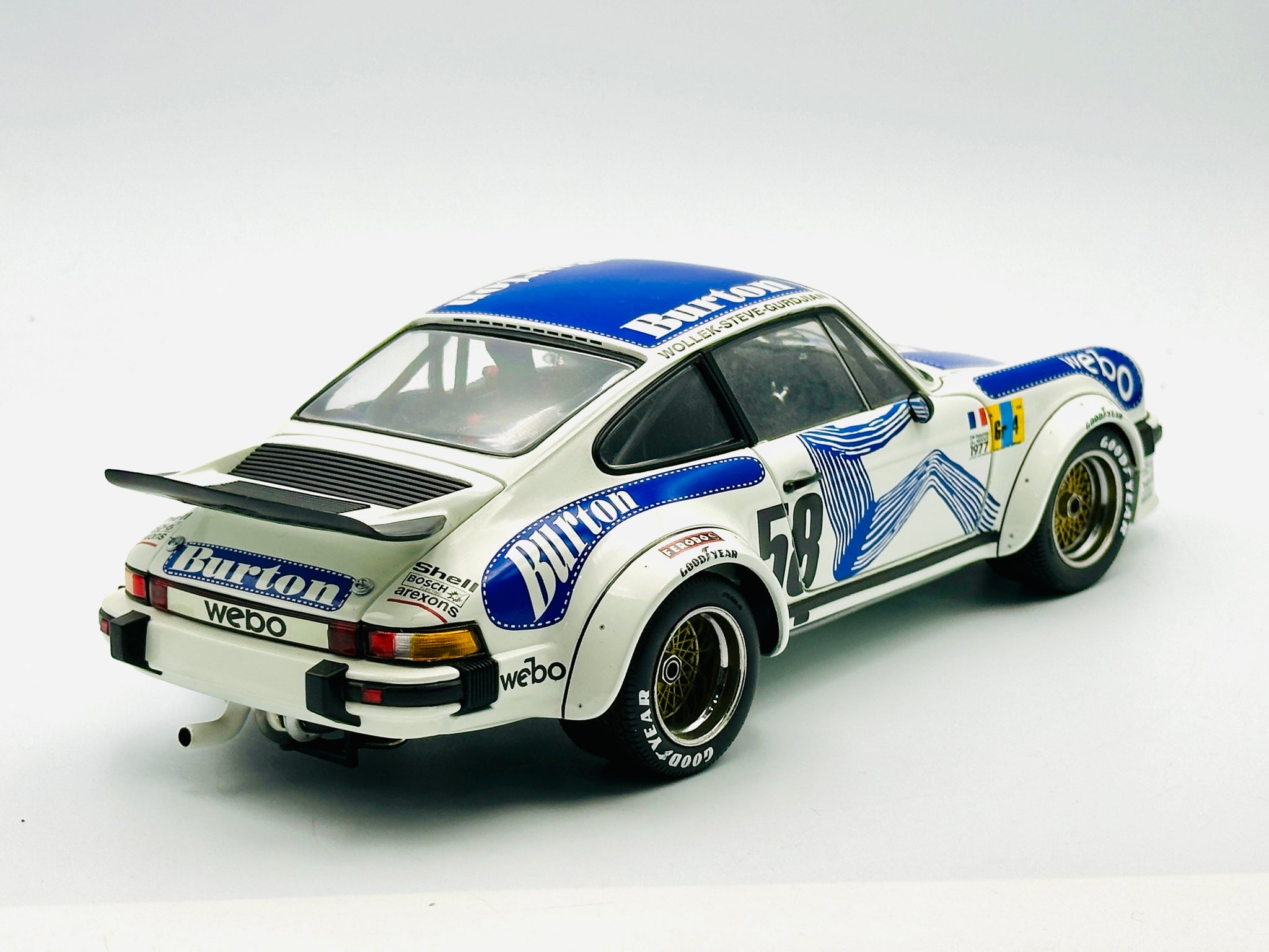 1:18 1977 24h Le Mans Group 4 Winner -- #56 Porsche 934 RSR -- Exoto