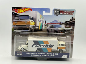 Hot Wheels Car Culture -- Team Transport -- GReddy Nissan Laurel Sakura Sprinter