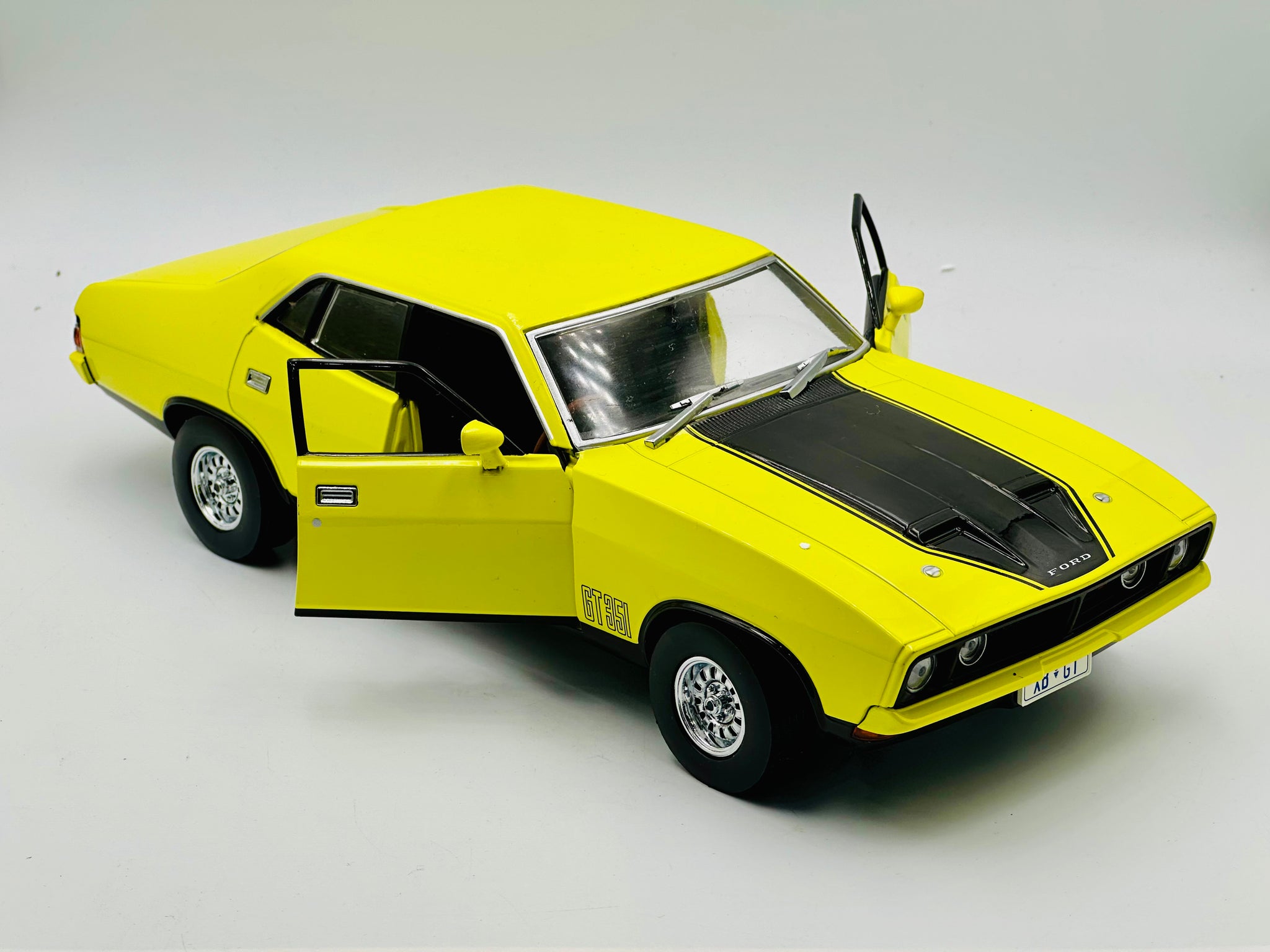 1:18 1974 Ford Falcon XB GT Sedan -- Yellow -- DDA/Greenlight