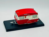 1:43 Classic Vintage Caravan -- Red/White -- Armco Model Cars
