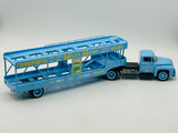 1:43 1956 Ford F600 Transporter Truck -- Light Blue -- Armco Model Cars