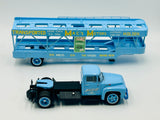 1:43 1956 Ford F600 Transporter Truck -- Light Blue -- Armco Model Cars