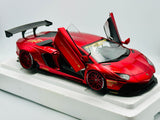 1:18 Lamborghini Aventador Liberty Walk LB-Works -- Red Metallic -- AUTOart 7910