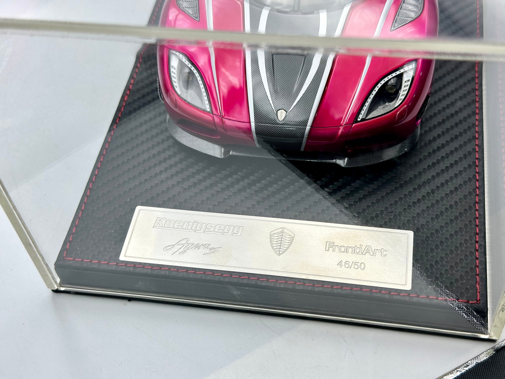 1:18 Koenigsegg Agera S -- Chrome Pink -- FrontiArt F028-36