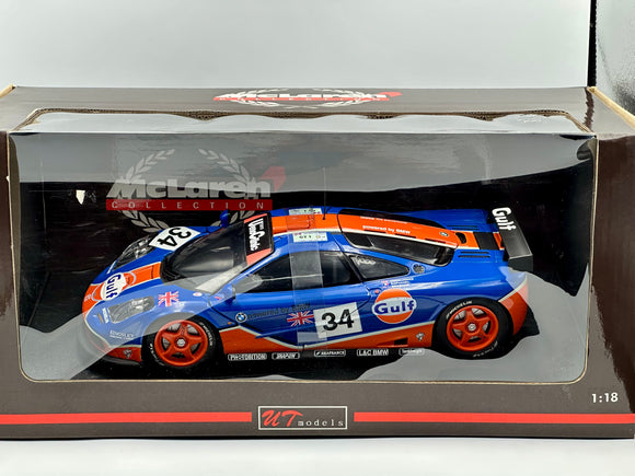 1:18 1996 Le Mans 24h -- #34 McLaren F1 Gulf Orange/Blue -- UT Models