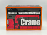 1:64 Mitsubishi Fuso Fighter (1024) Truck w/Crane -- Red/Silver -- GCD