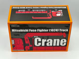 1:64 Mitsubishi Fuso Fighter (1024) Truck w/Crane -- Red/Silver -- GCD