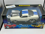 1:18 1966 Ford Mustang Shelby GT350 -- White w/Blue Stripes -- Muscle Machines