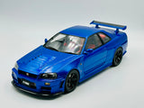 1:18 Nissan R34 Skyline GTR NISMO Z-Tune -- Blue -- Ottomobile OT743