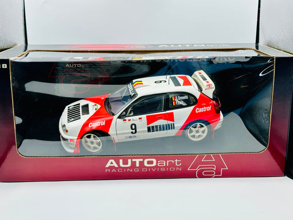 1:18 1998 Smeets/Loix -- #9 Toyota Corolla WRC Rally Car -- AUTOart