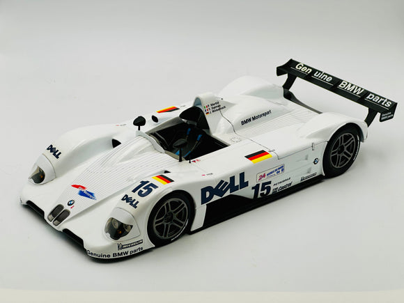Minicar 1/43 BMW V12 LMR Winner LE MANS 1999 DELL #15 (White) LE MANS Minicar 1/43 BMW V12 LMR Winner LE MANS 1999 DELL #15 (White) LE MANS