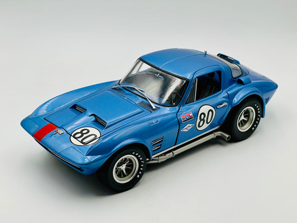 1:18 1963 Chevrolet Corvette Grand Sport Coupe - #80 Blue Dick Thompson -- Exoto