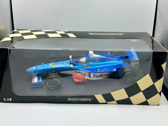 1:18 1998 Giancarlo Fisichella -- #5 Benetton B198 -- Minichamps F1