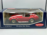 1:18 Shelby Cobra 427 S/C -- Red w/White Stripes -- Kyosho
