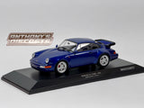1:18 Porsche 911 (964) Turbo 1990 -- Blue Metallic -- Minichamps 155069101