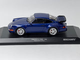 1:18 Porsche 911 (964) Turbo 1990 -- Blue Metallic -- Minichamps 155069101