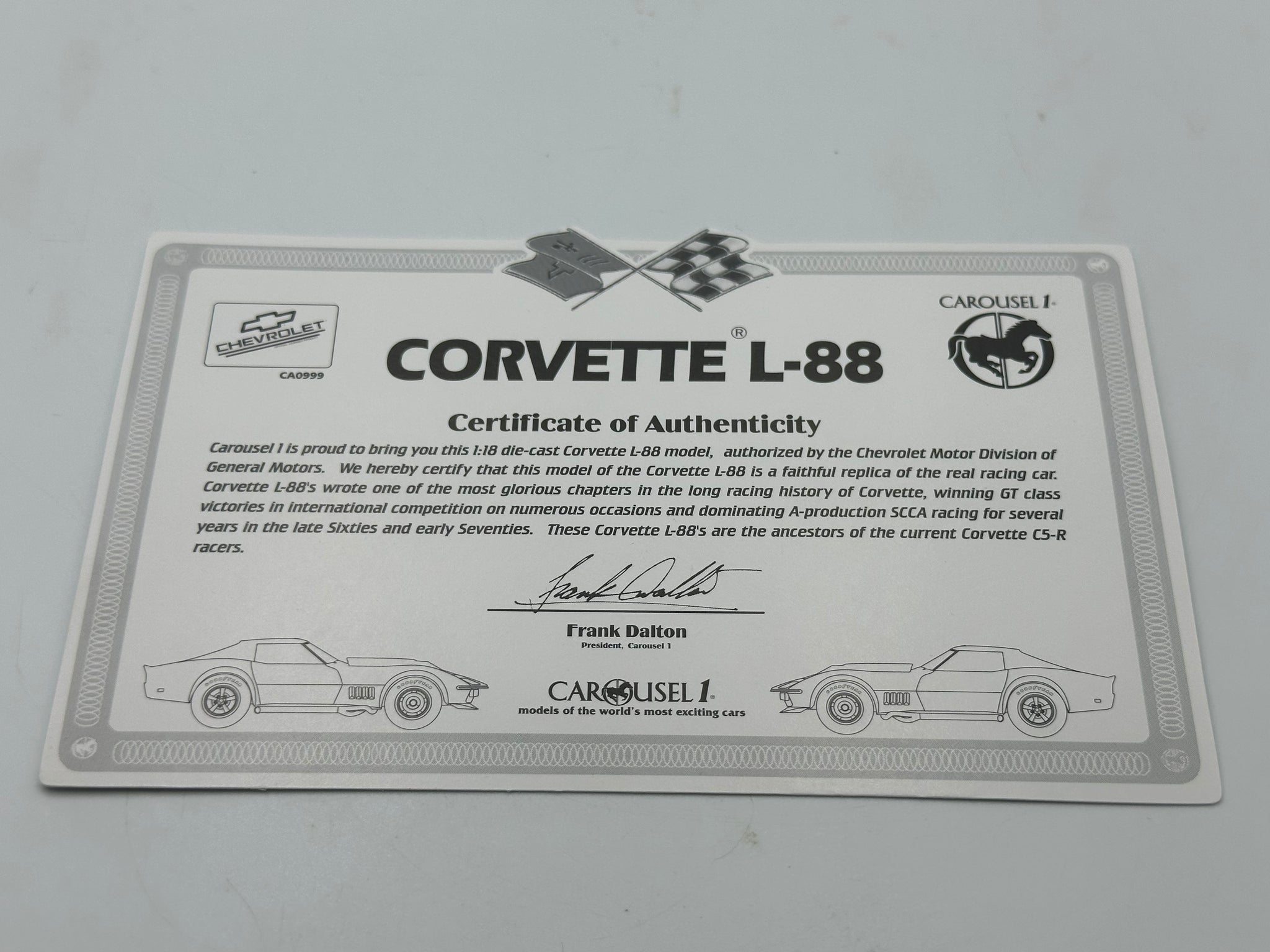 1:18 1972 Sebring 12 Hour -- #57 Chevrolet Corvette L-88 -- Carousel 1