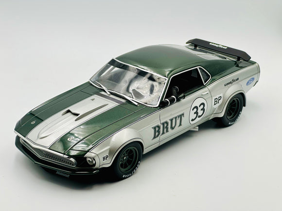 1:18 1969 Allan Moffat -- #33 BRUT Ford Mustang Trans-Am -- RAR: Real Art Replic