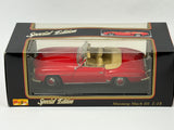 1:18 1955 Mercedes-Benz 190 SL -- Red w/Beige Interior -- Maisto