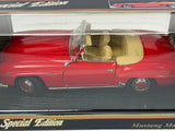 1:18 1955 Mercedes-Benz 190 SL -- Red w/Beige Interior -- Maisto