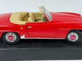 1:18 1955 Mercedes-Benz 190 SL -- Red w/Beige Interior -- Maisto