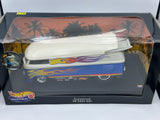 1:18 VW Kombi -- Custom Drag Bus - Blue/White w/Flames -- Hot Wheels