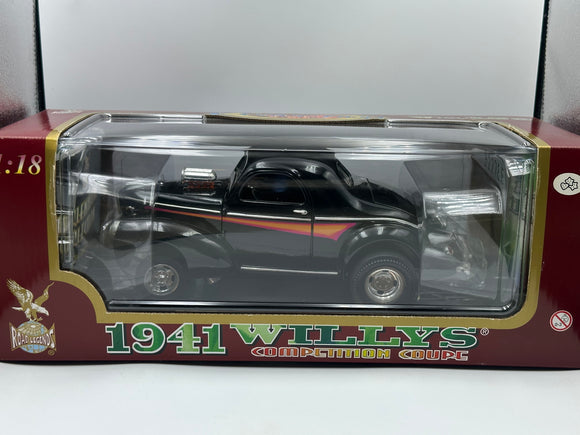 1:18 1941 Willys Competition Coupe -- Black w/Orange -- Road Legends