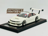 1:18 Nissan S14 Silvia Widebody -- White -- YM Model