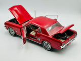 1:18 1966 Ford Mustang RHD -- Candy Apple Red -- Classic Carlectables