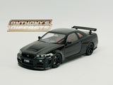 1:18 Nissan R34 Skyline GTR Z-Tune -- Black Pearl -- Motorhelix M83406
