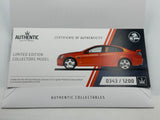 1:18 Holden VE Commodore SSV - Ignition Metallic Orange - Authentic Collectables