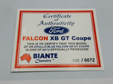 1:18 Ford XB Falcon GT Coupe -- Apollo Blue -- Biante/AUTOart
