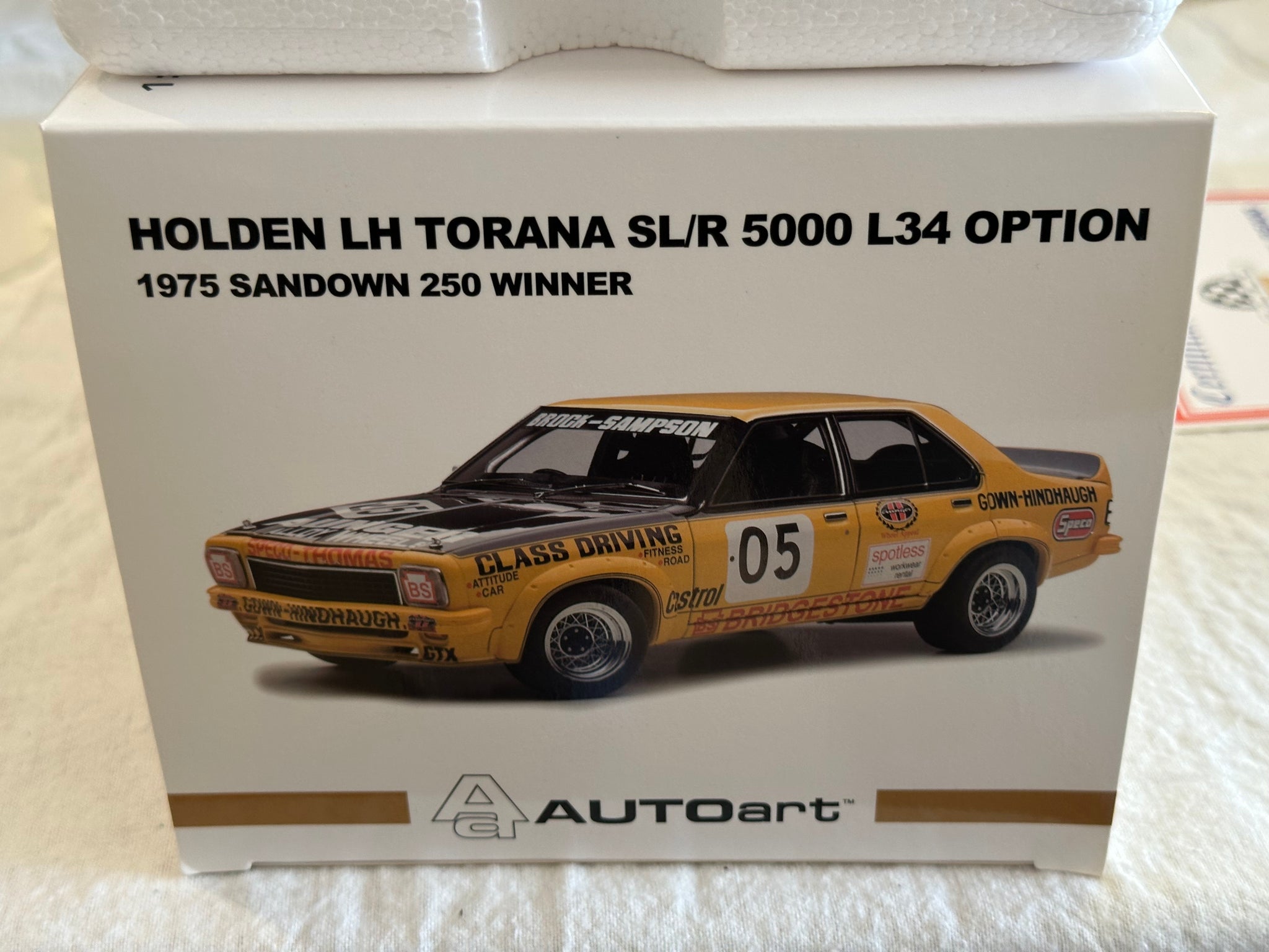 1:18 1975 Peter Brock Sandown Winner -- Holden LH L34 Torana SLR 5000