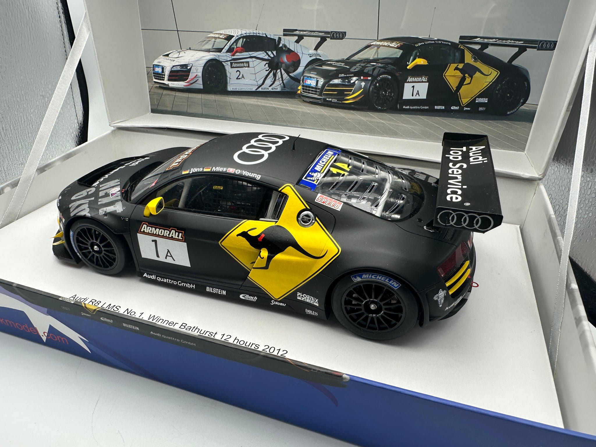 1:18 2012 Bathurst 12 Hour Winner -- #1A Audi R8 LMS -- Spark 18AS003