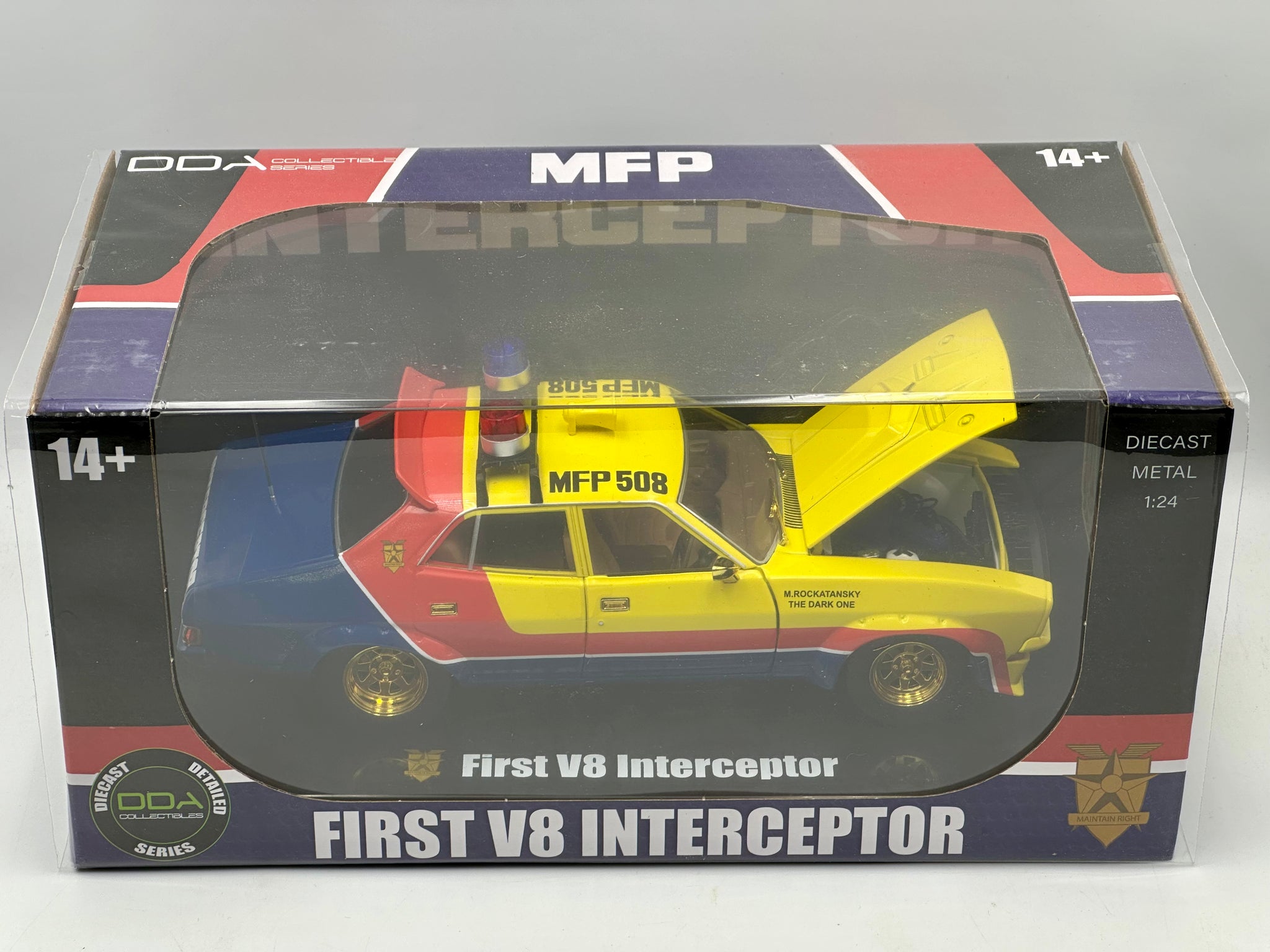 1:24 Mad Max -- First V8 Interceptor -- *CHASE VERSION* -- Ford XB Fal