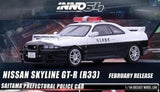 1:64 Nissan Skyline GT-R (R33) -- Japanese Police Car -- INNO64