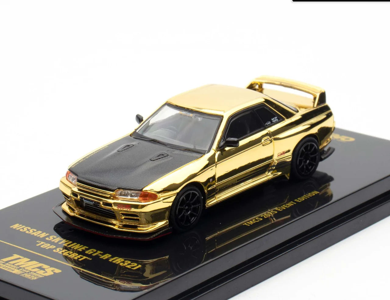 1:64 Nissan Skyline GT-R (R32) TOP SECRET -- Chrome Gold -- INNO64 Exp