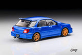 1:64 Subaru Impreza WRX STi GD "Bug Eye" Wagon -- Blue -- Furuya