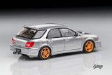 1:64 Subaru Impreza WRX STi GD "Bug Eye" Wagon -- Silver -- Furuya