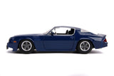 1:24 Billy's 1979 Chevrolet Camaro Z28 w/Coin -- Blue -- JADA: Stranger Things