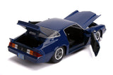 1:24 Billy's 1979 Chevrolet Camaro Z28 w/Coin -- Blue -- JADA: Stranger Things