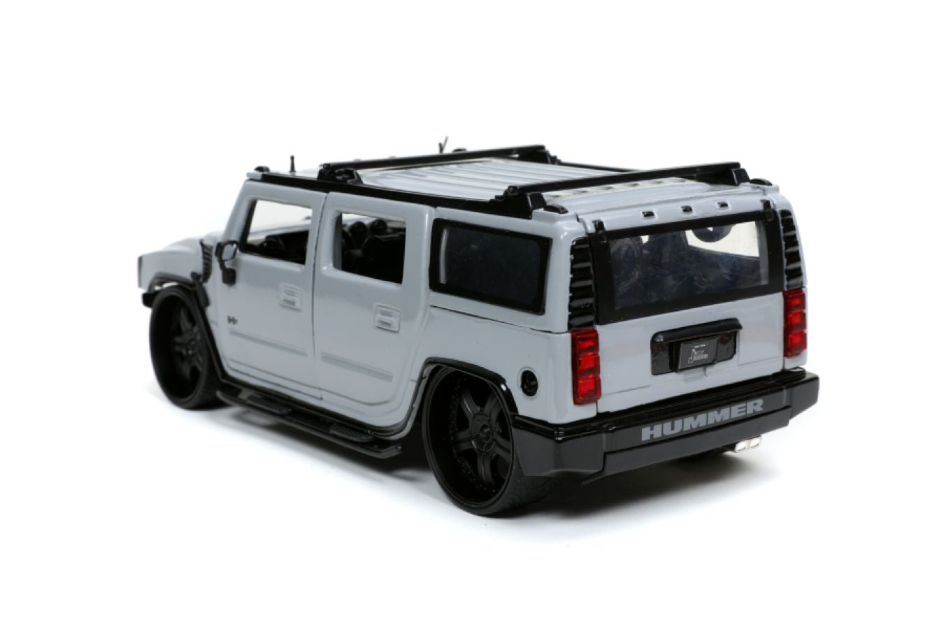 1:24 Hummer H2 -- Grey w/Extra Wheels -- JADA: Just Trucks