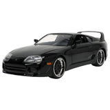 1:24 Brian's Toyota Supra Gloss Black -- Fast & Furious JADA