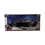 1:24 Brian's Toyota Supra Gloss Black -- Fast & Furious JADA