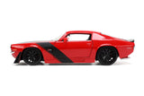 1:24 1971 Chevrolet Camaro Z/28 -- Red w/Black Stripes -- JADA: Big Time Muscle